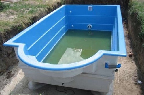 Пластиковый бассейн из ПВХ формы для установки на даче
